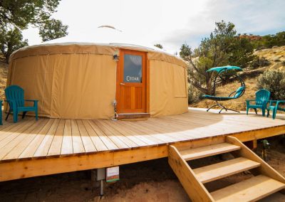 Escalante Yurts Cedar Yurt exterior