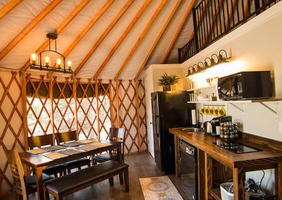 Escalante Yurts Cedar Yurts kitchen