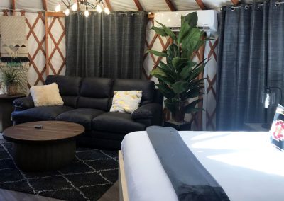 Escalante Yurts Contact Us birch main room