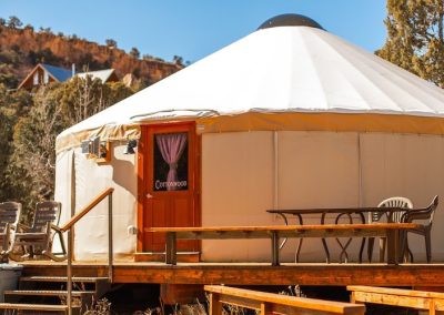 Escalante Yurts Cottonwood Yurt exterior