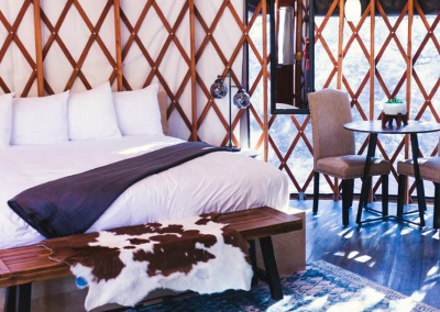 Escalante Yurts Luxury Yurts bed
