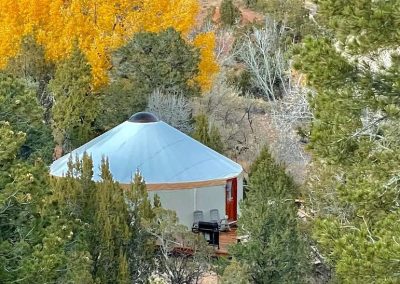 Escalante Yurts camping in fall