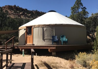 Escalante Yurts Reviews yurt with bridge