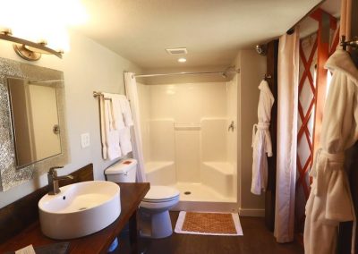 Escalante Yurts Willow Yurt bathroom