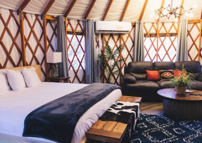 Escalante Yurts luxury yurt glamping room flipped