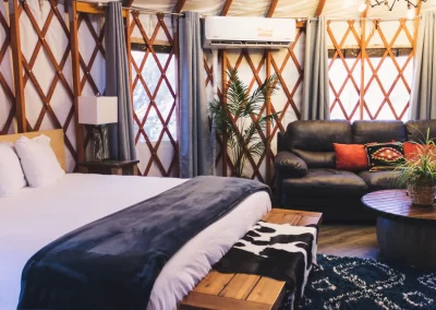 Escalante Yurts luxury yurt glamping room flipped