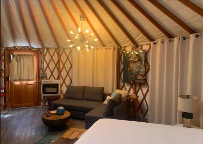 Ash yurt bedroom