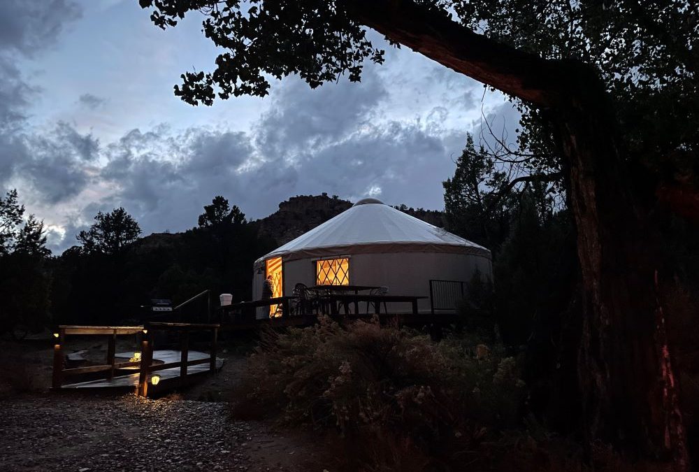 Stay with Escalante Yurts for five-star accommodations