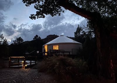 Stay with Escalante Yurts for five-star accommodations