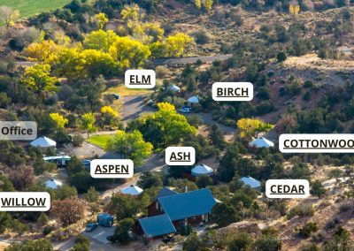 Escalante Yurts Ariel Property Map