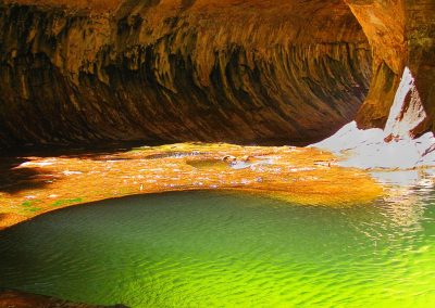 The Subway slot canyon in Zion National Park