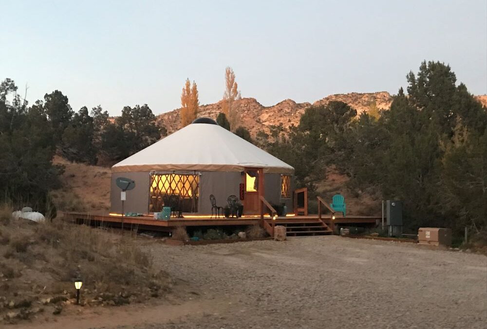 Escalante Yurts is great for a group or romantic getaway.