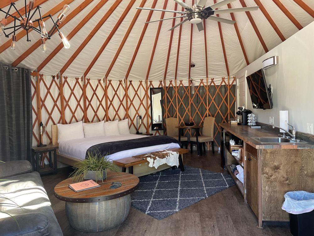 Escalante Yurts has all the amenities for romantic yurt getaways