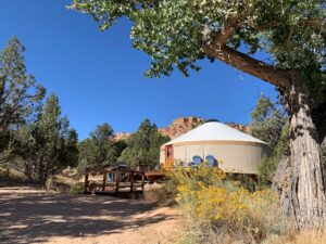 Escalante Yurts is the best place to stay to experience some of the best spring slot canyons near Escalante, Utah