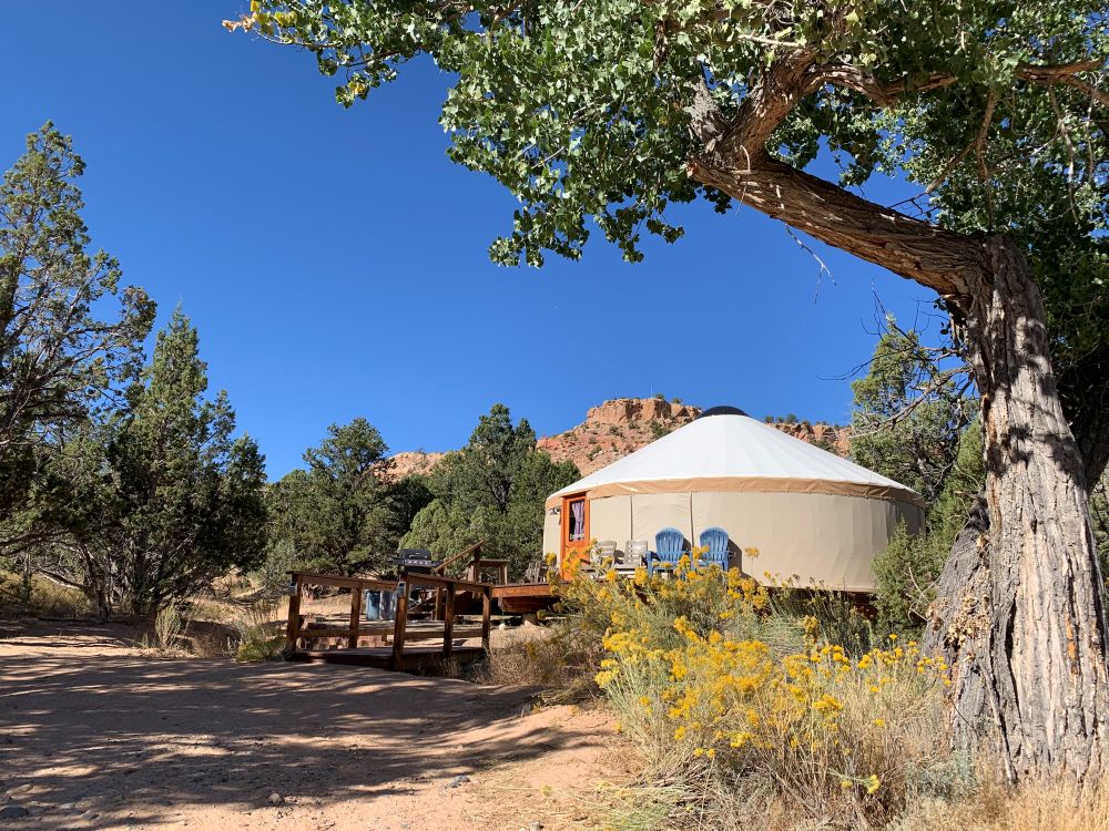 Escalante Yurts is the best place to stay to see some of the best spring slot canyons near Escalante Utah