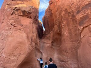 Peek-a-Boo Gulch slot canyon is one of the best spring slot canyons near Escalante, Utah